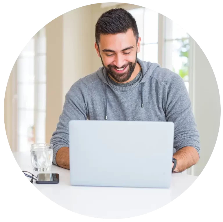 Trial lesson image - man with laptop